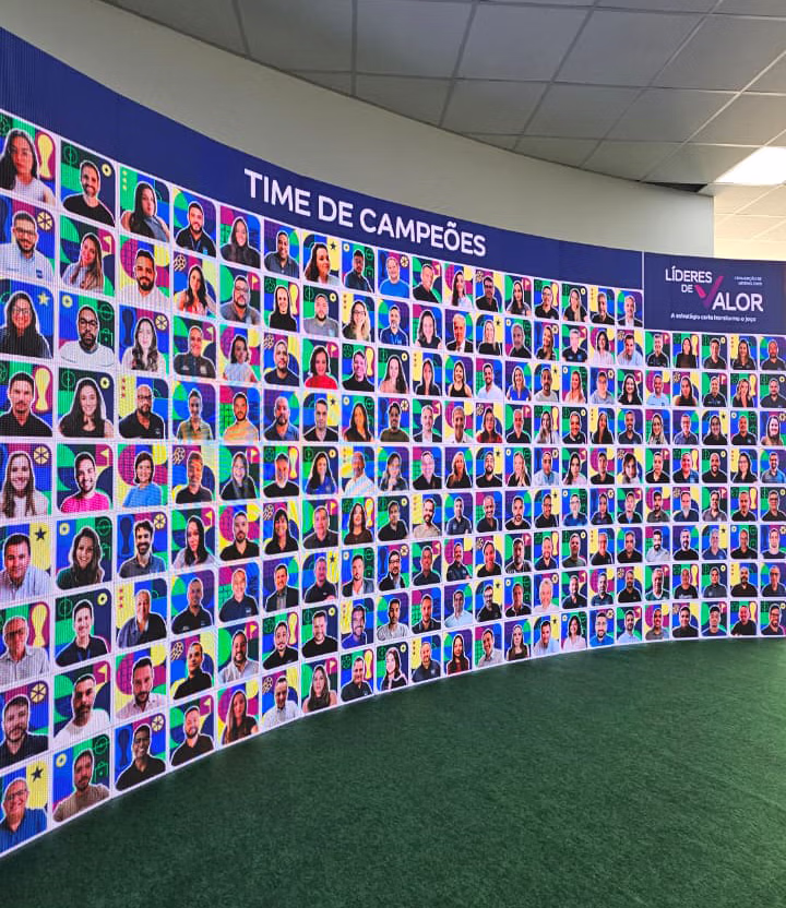Key Visual para Convenção de Vendas AkzoNobel 4 foto painel figurinhas